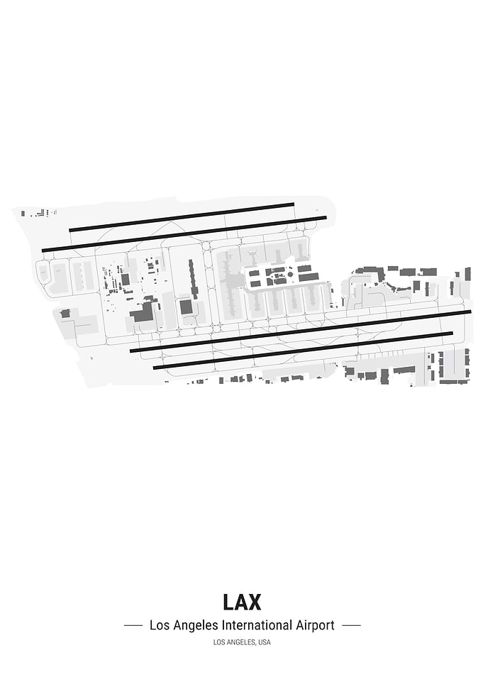 Los Angeles Airport Map