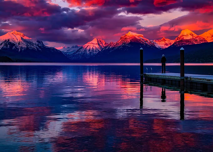 Amazing landscape sky