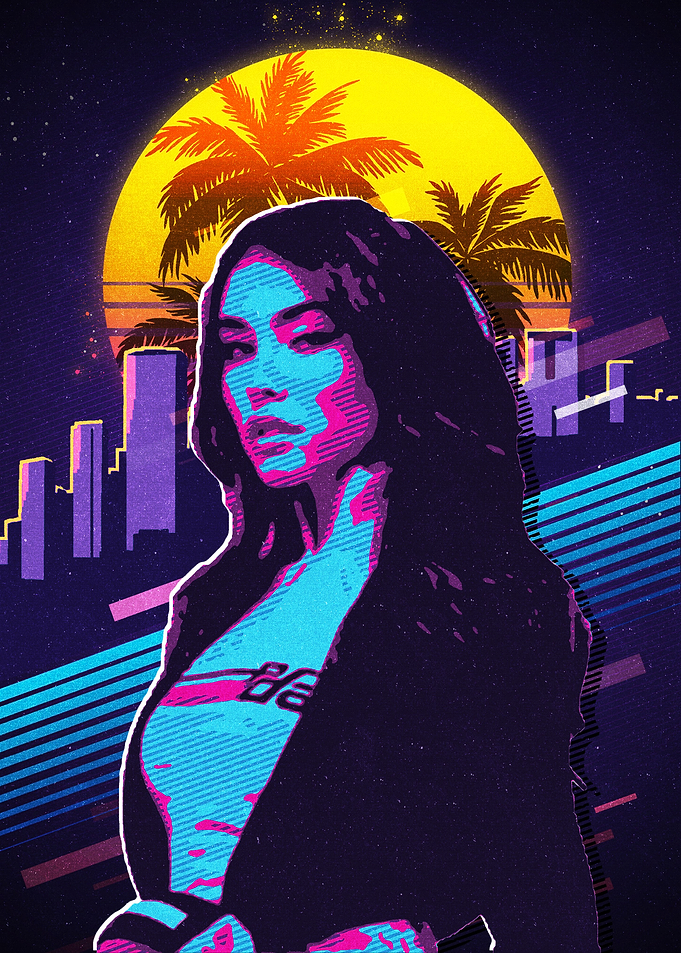 Madison Beer retro 80s