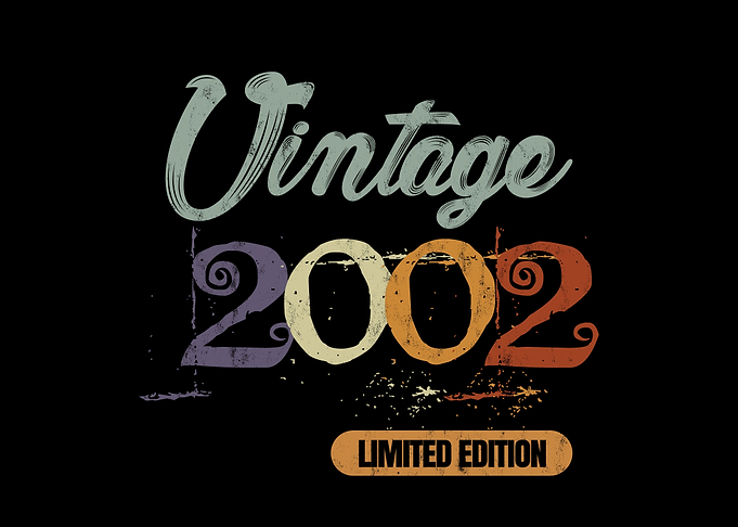 2002 Vintage Birthday Gift