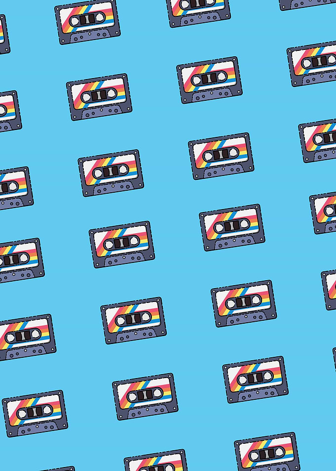 Cassette tape BLUE