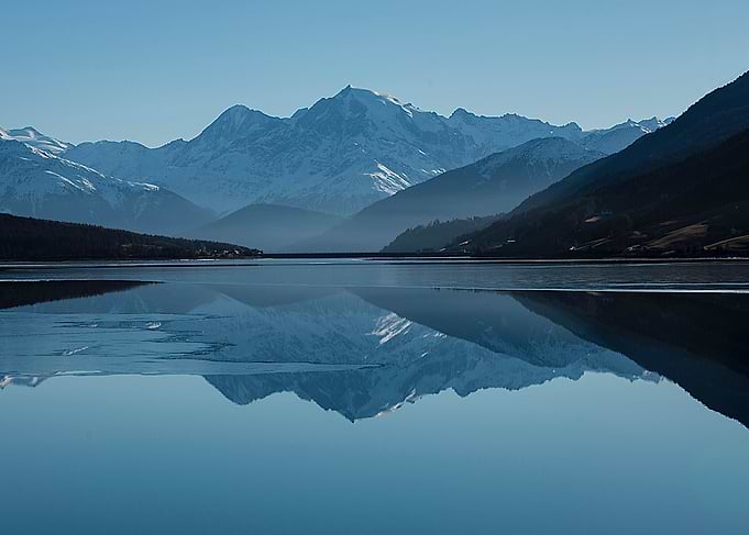 Mountain and reflection