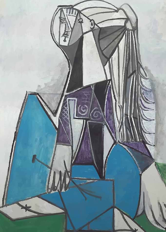 Picasso in blue