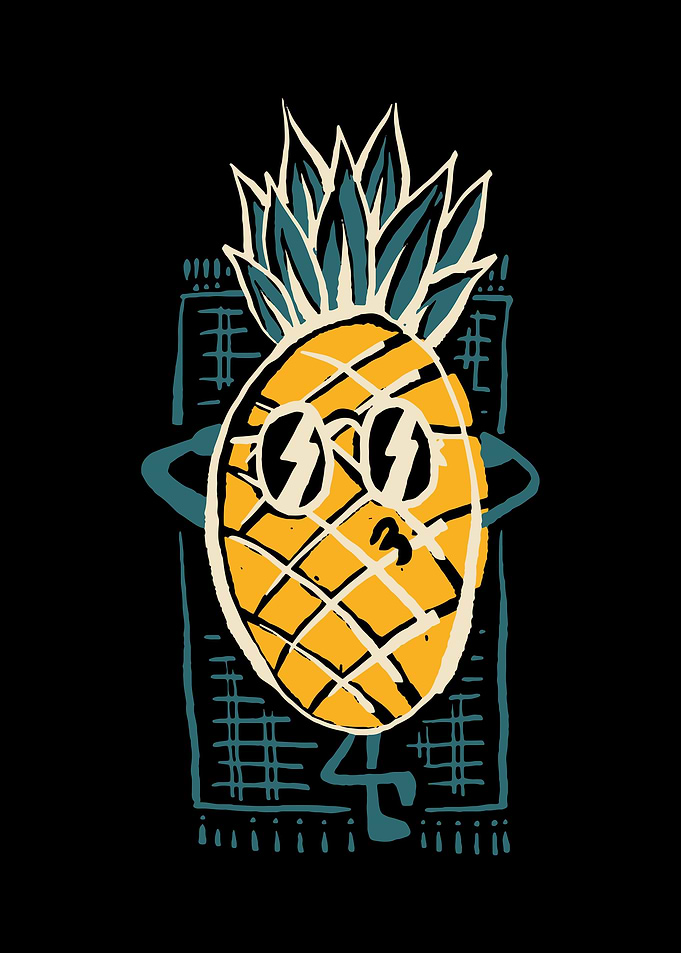 Pineapple Sunbathe