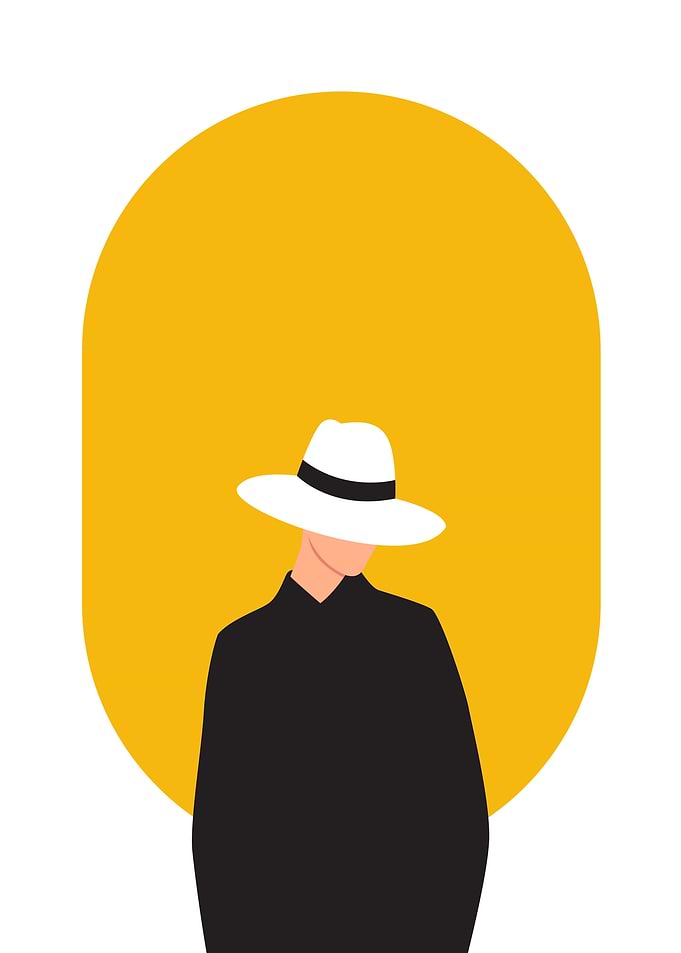 Woman in Black Dress
