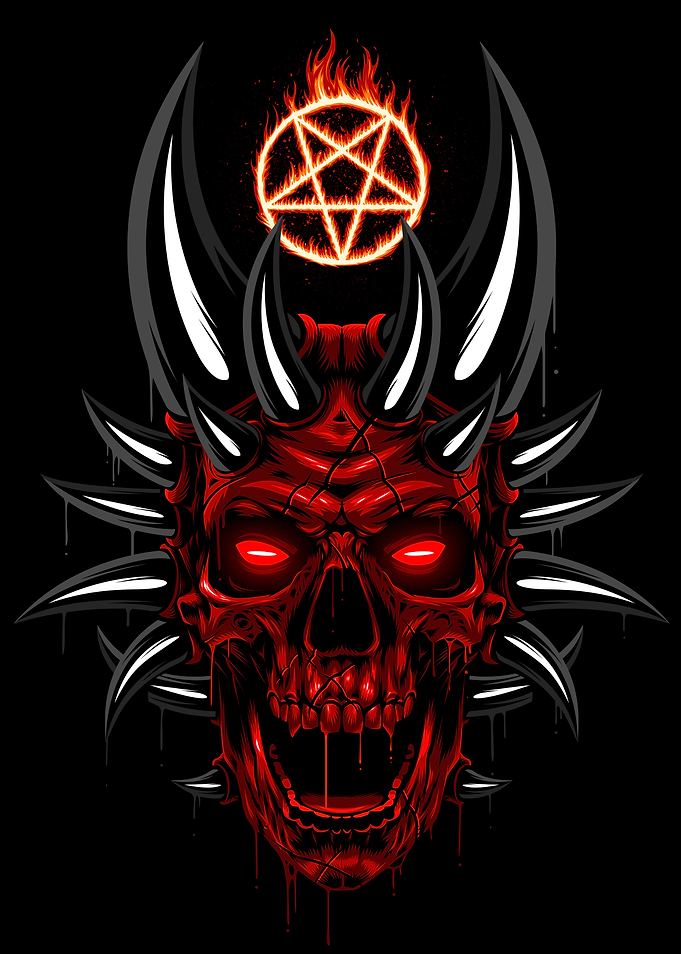 Satanic horns