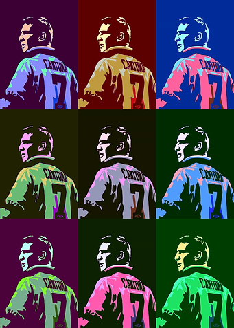 Eric Cantona Warhol 2