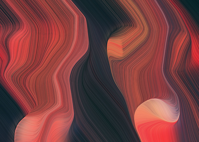 colorful fluid lines art
