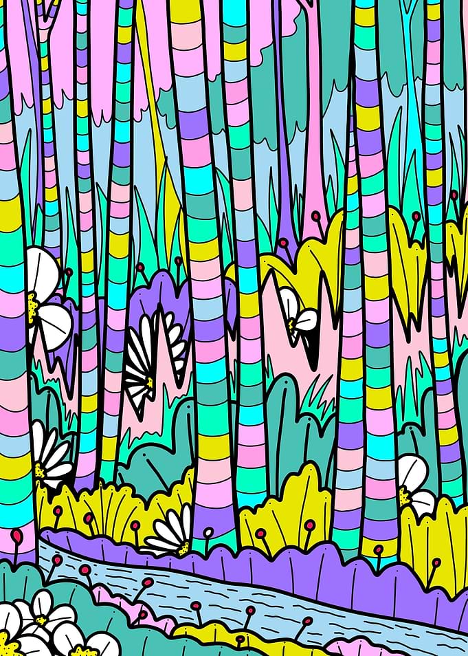 The pastel forest