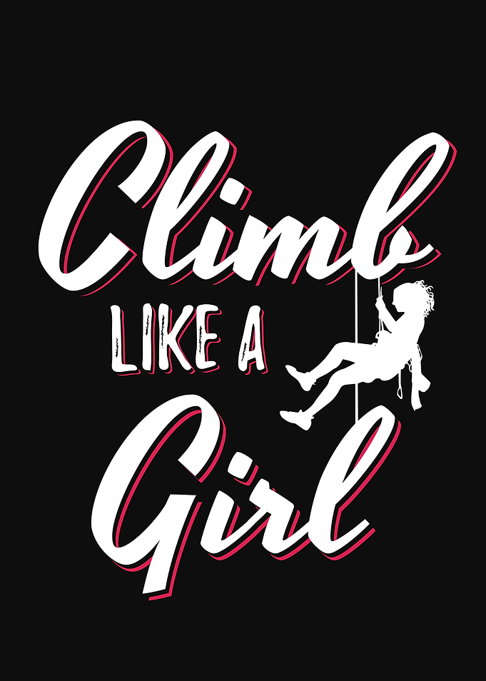 Girl Climbing Climb Design
