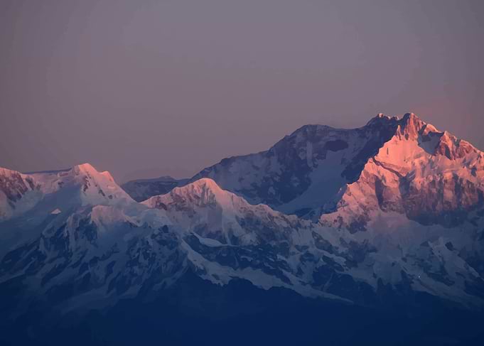 Pink mountains