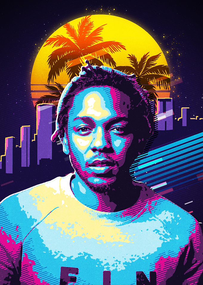 Kendrick Lamar retro
