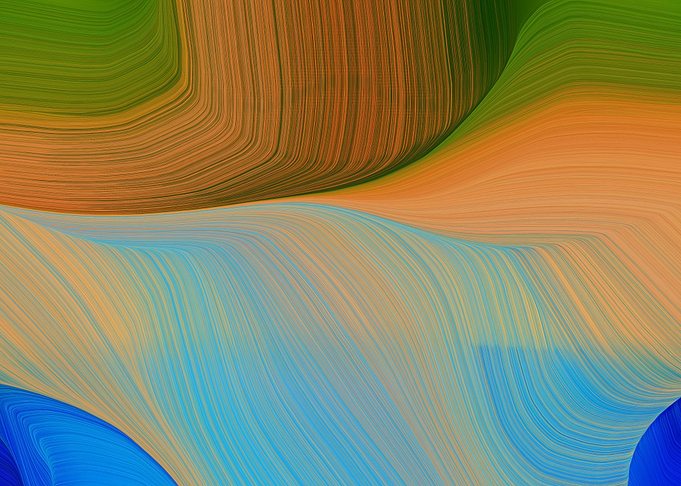 colorful waves and curves