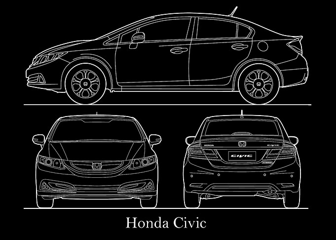 Honda Civic 2013 Blueprint