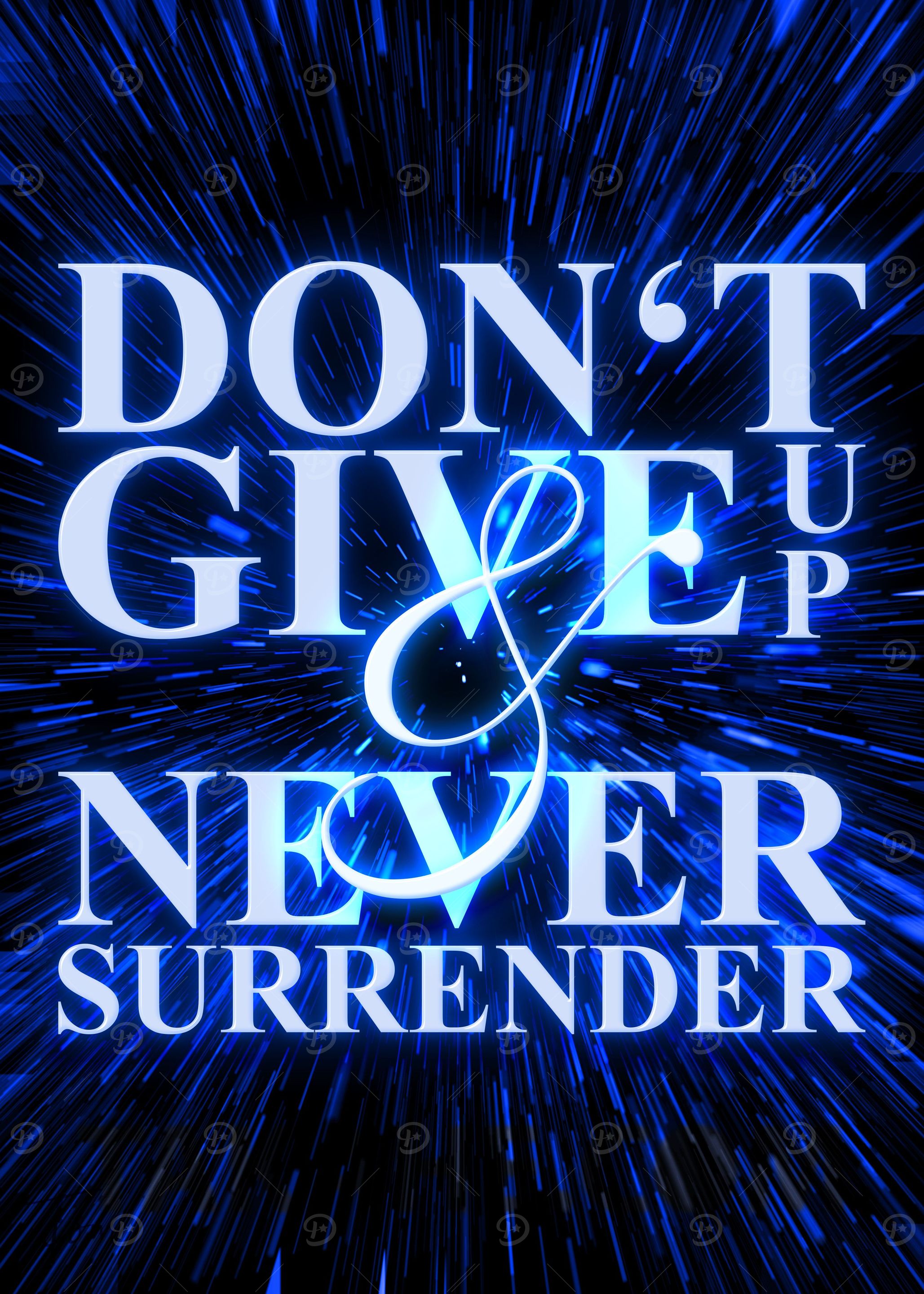 Never give up