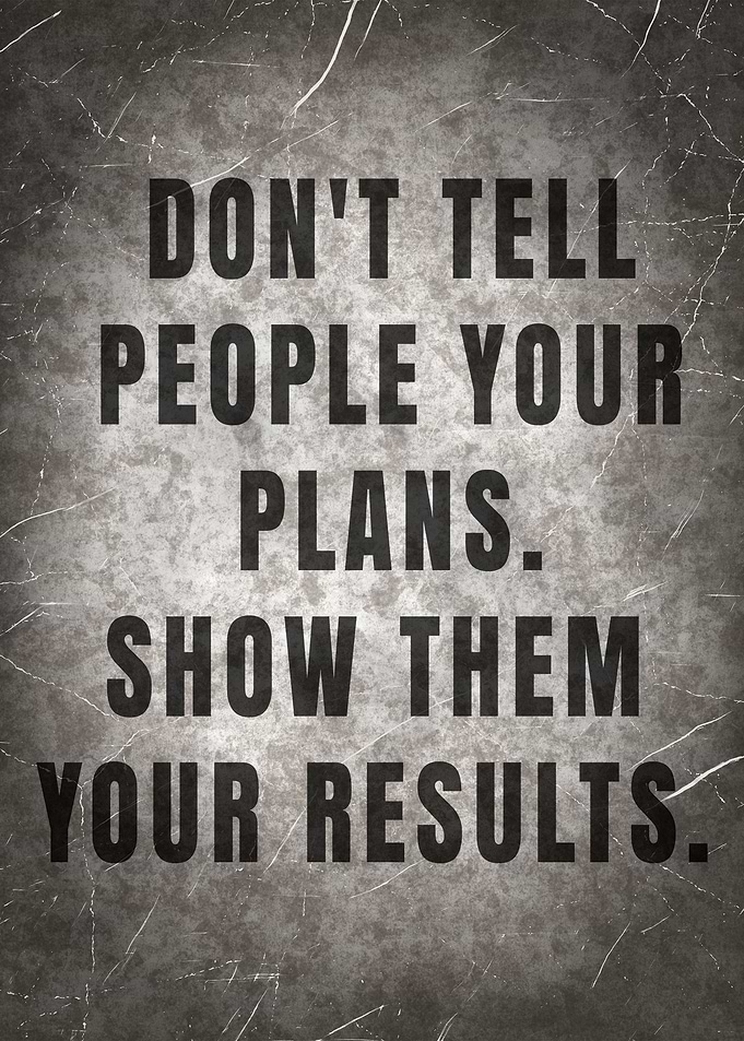 DONT TELL PEOPLE YOUR