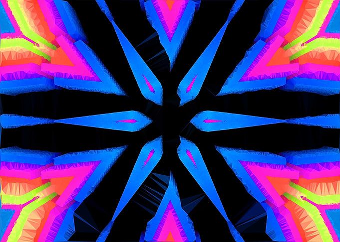 6 Pointed Colorful Mandala