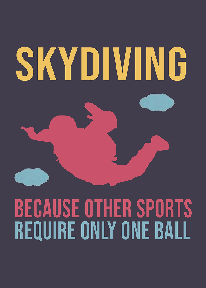 Skydiving Funny Gift
