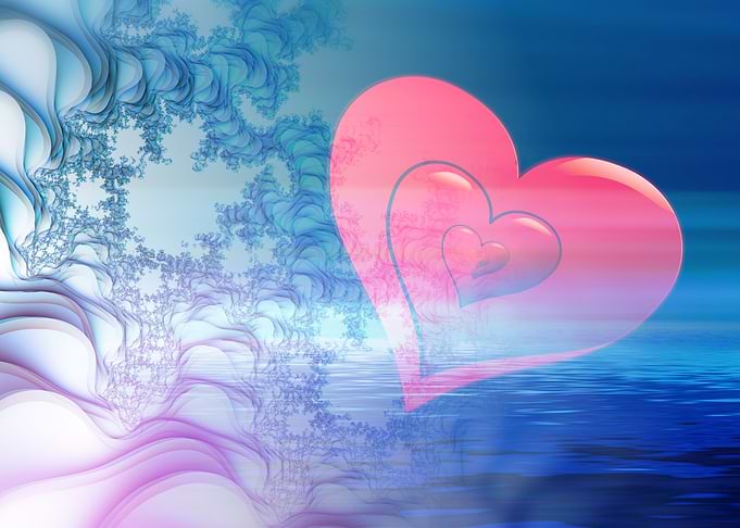 Floating Pink Heart