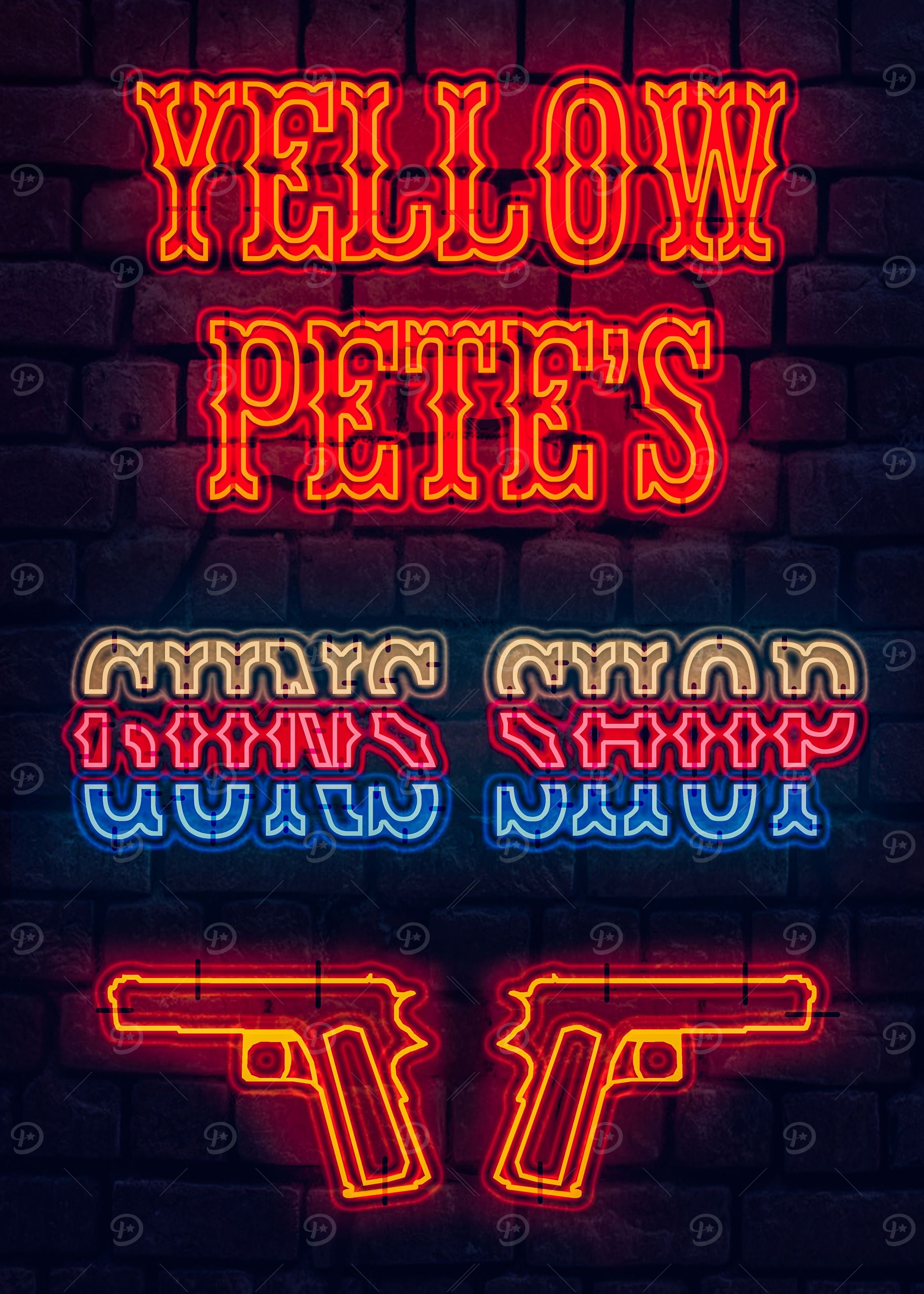 Yellow Pete Neon Sign