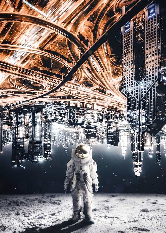 Spacehip Moon City Road