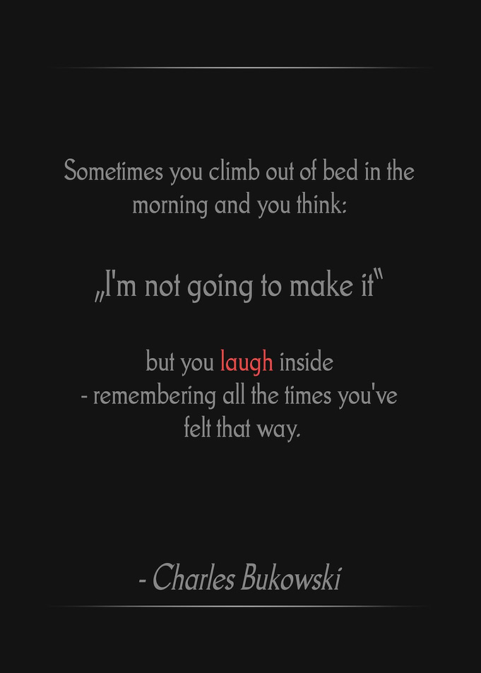 You make it