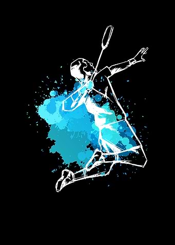 Badminton Player Smash