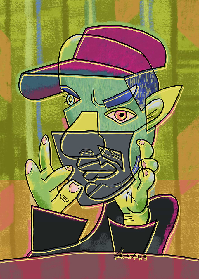 the black mask
