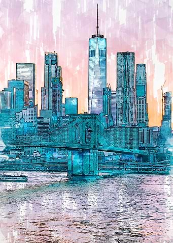 Brooklyn New York Skyline