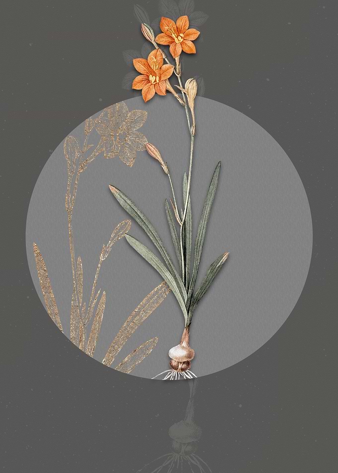 Vintage Coppertips Flower