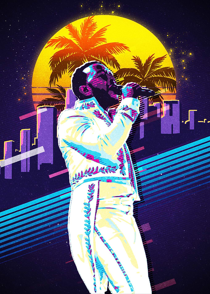 John Legend retro style