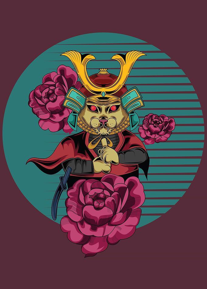 the cat samurai poster