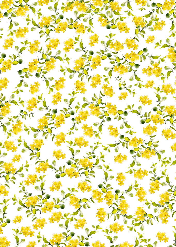 Yellow Flower Pattern 1