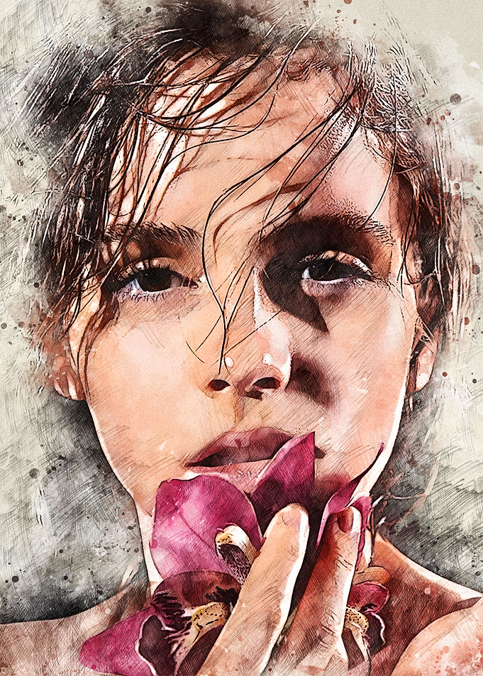 Emma Watson Sketch Art