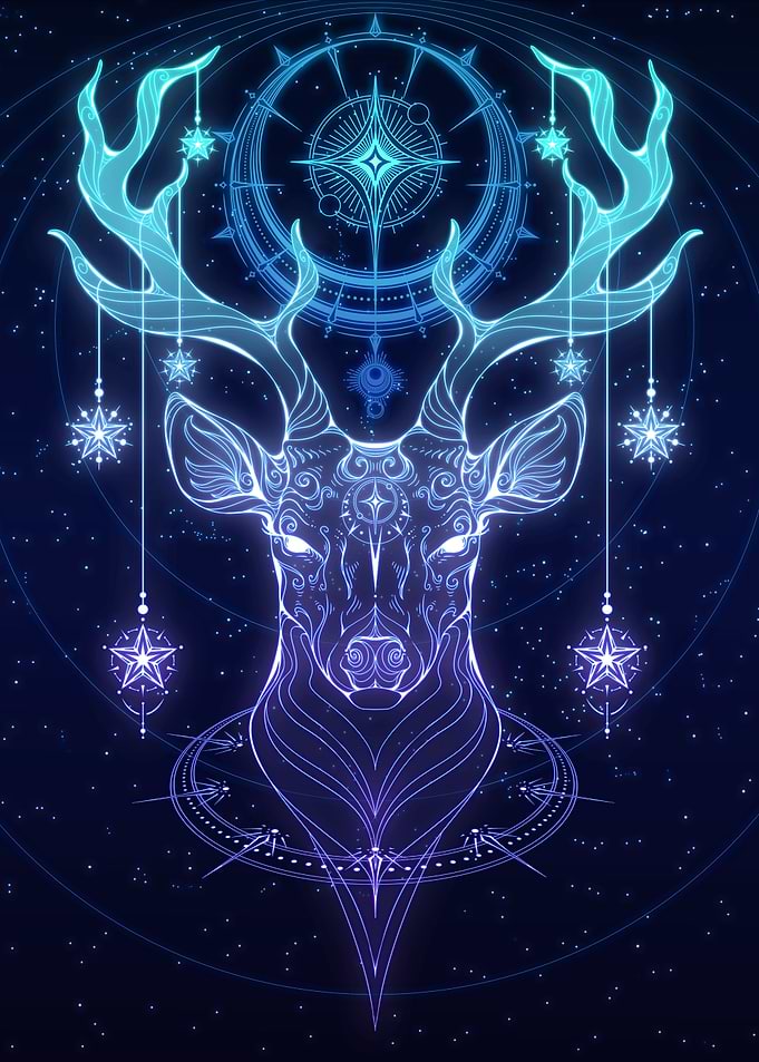 Aqua Celestial Stag