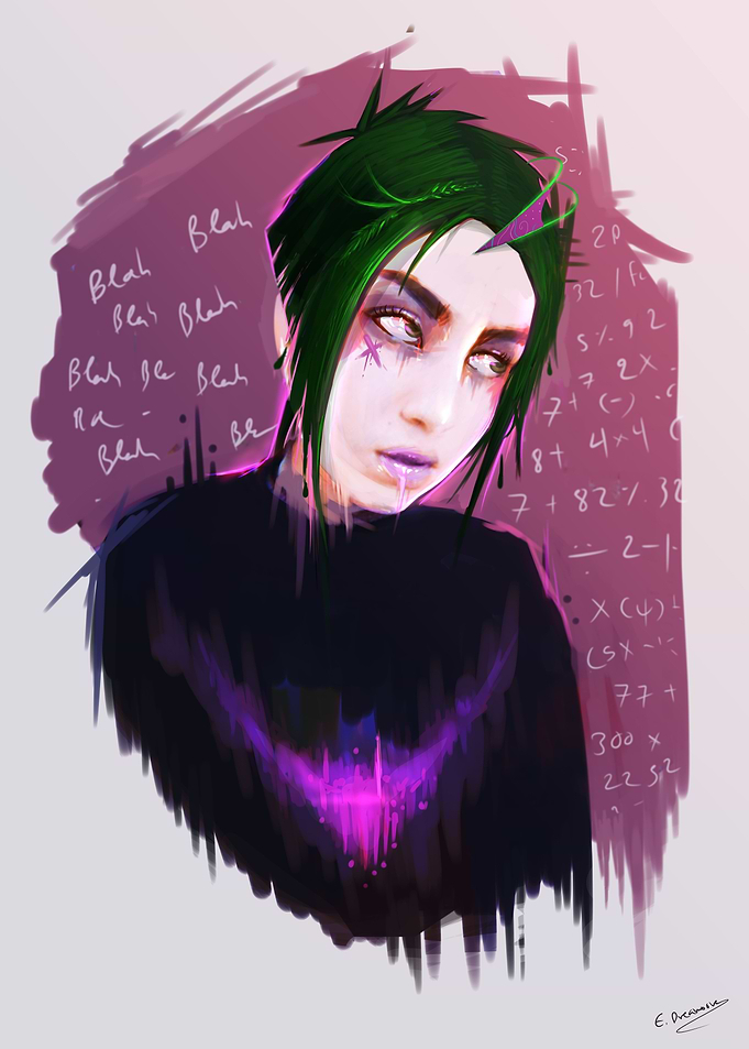 Girl and math