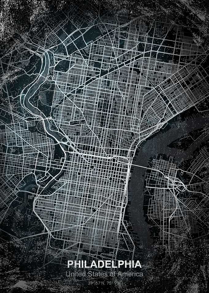 philadelphia chalk map