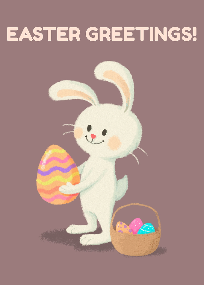 Easter Bunny with Eggs
