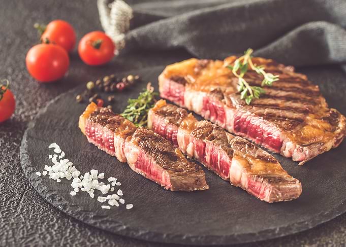 Grilled beef steak