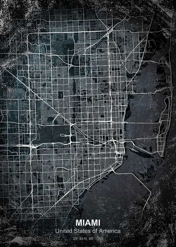 miami chalk city map