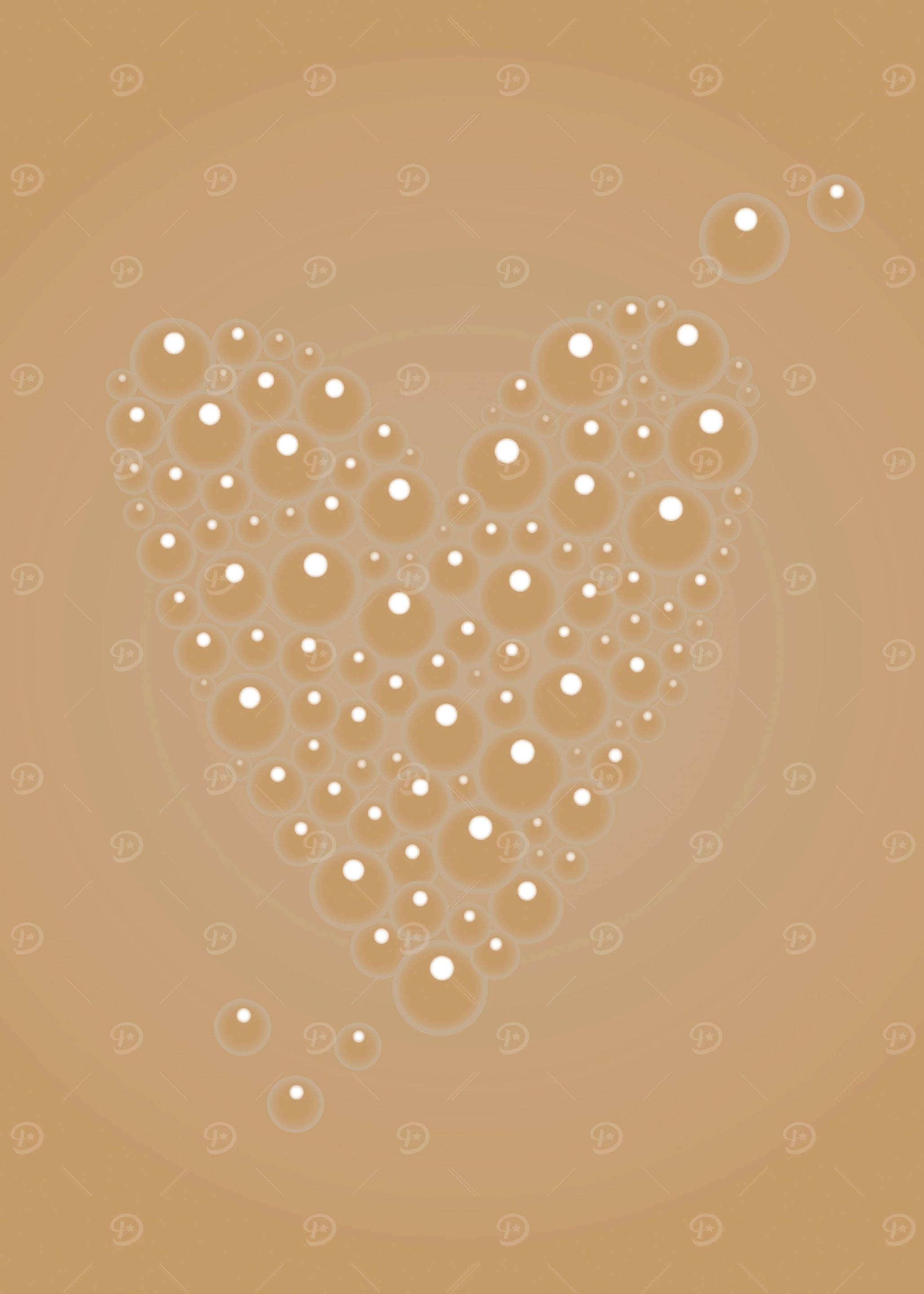 Tea Cup Bubbles Valentine