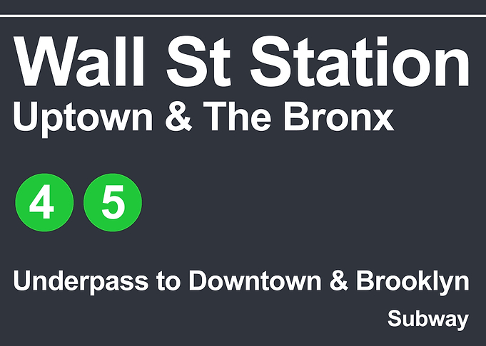 US wall street station