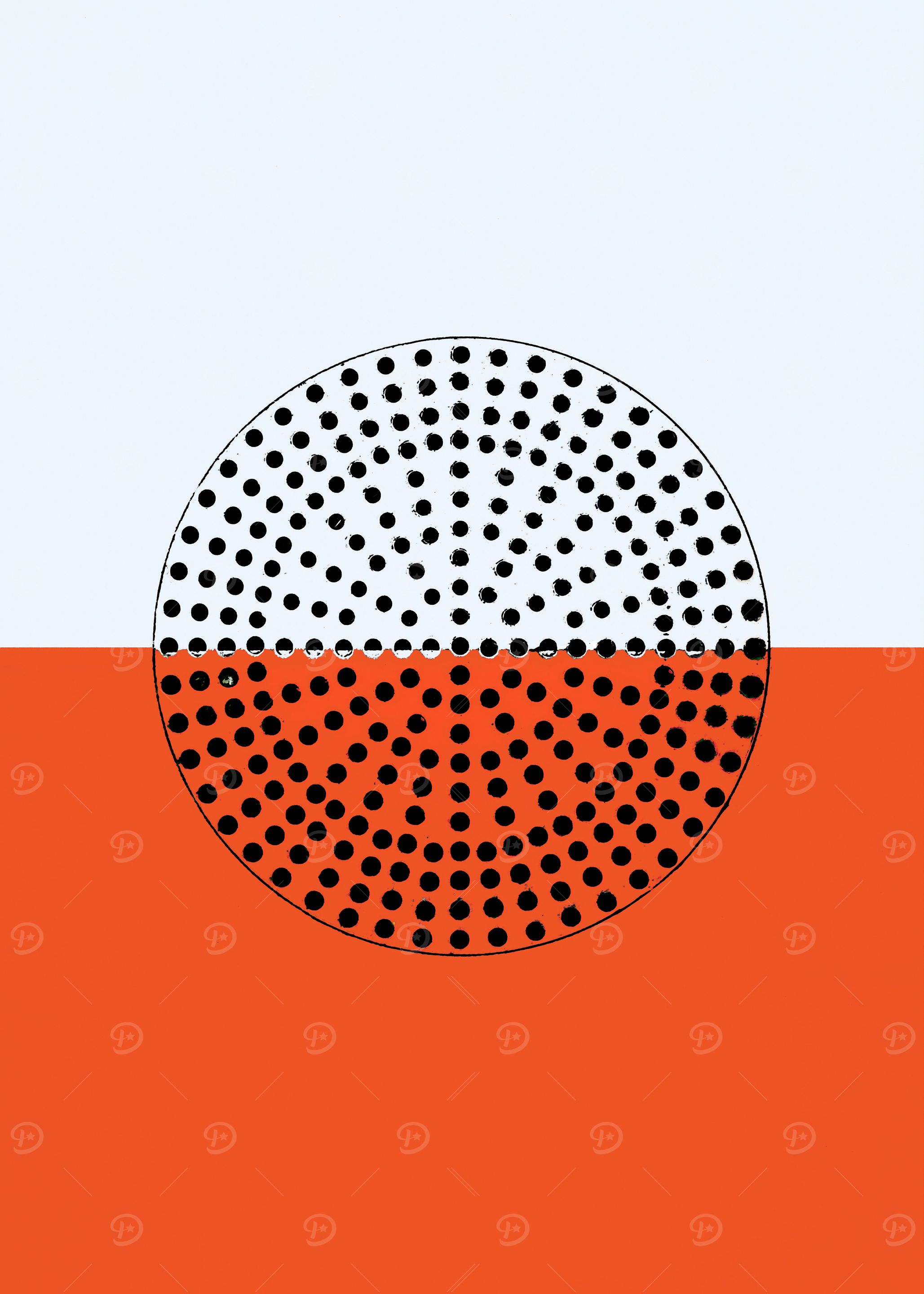 Abstract Sunrise Orange