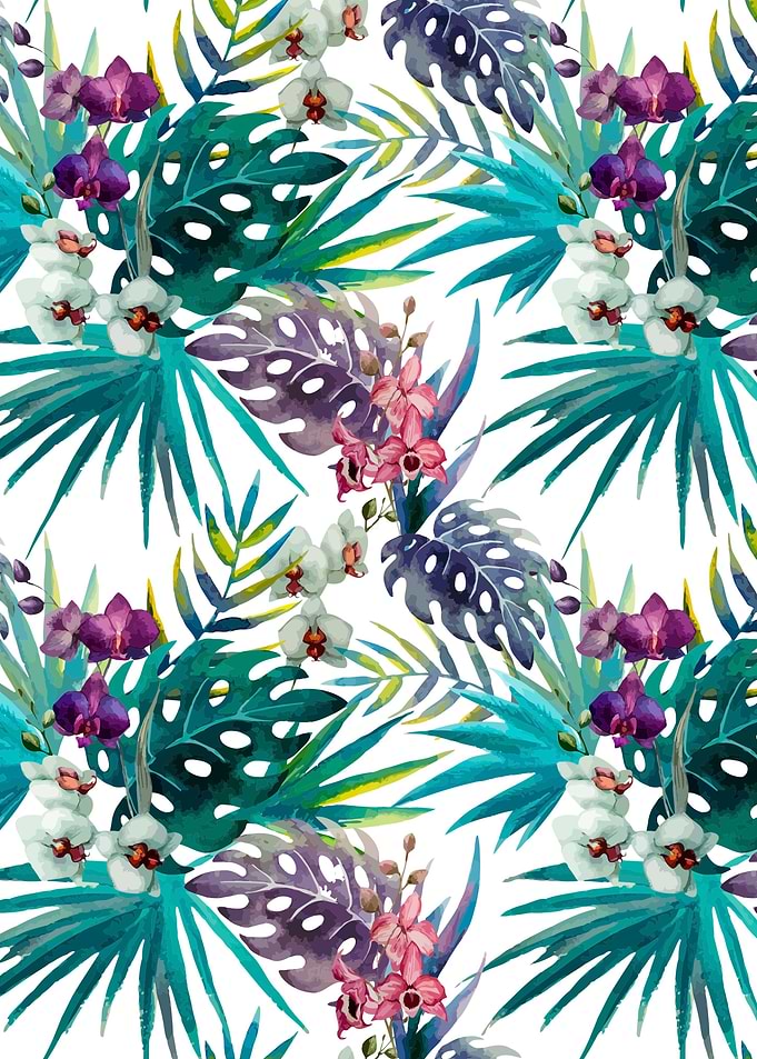 Colorful Tropical Patt 01