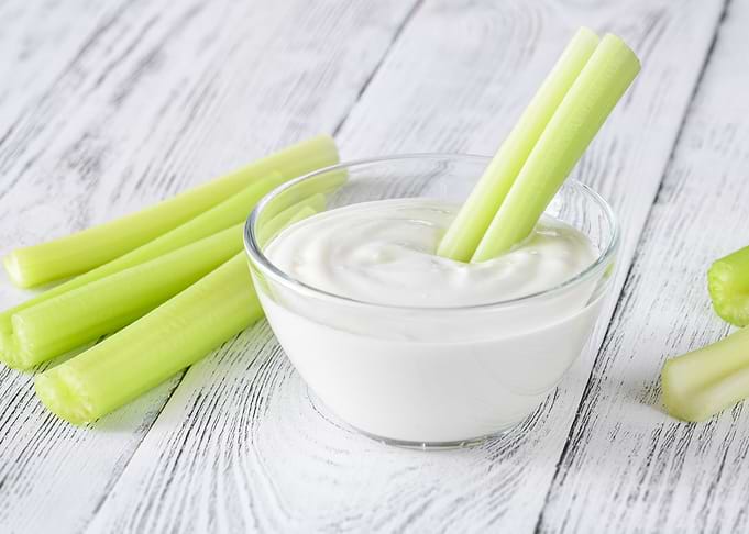 Leaf celery stalk
