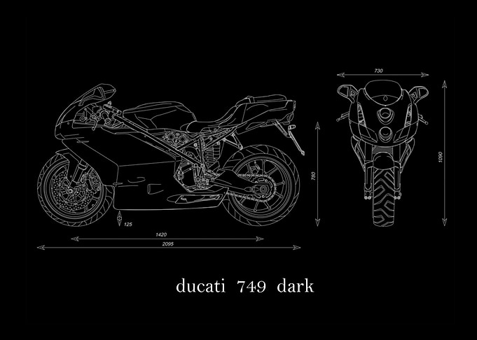 ducati 749 dark 2005