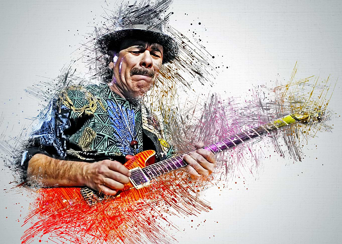 Carlos Santana Pen Color 4