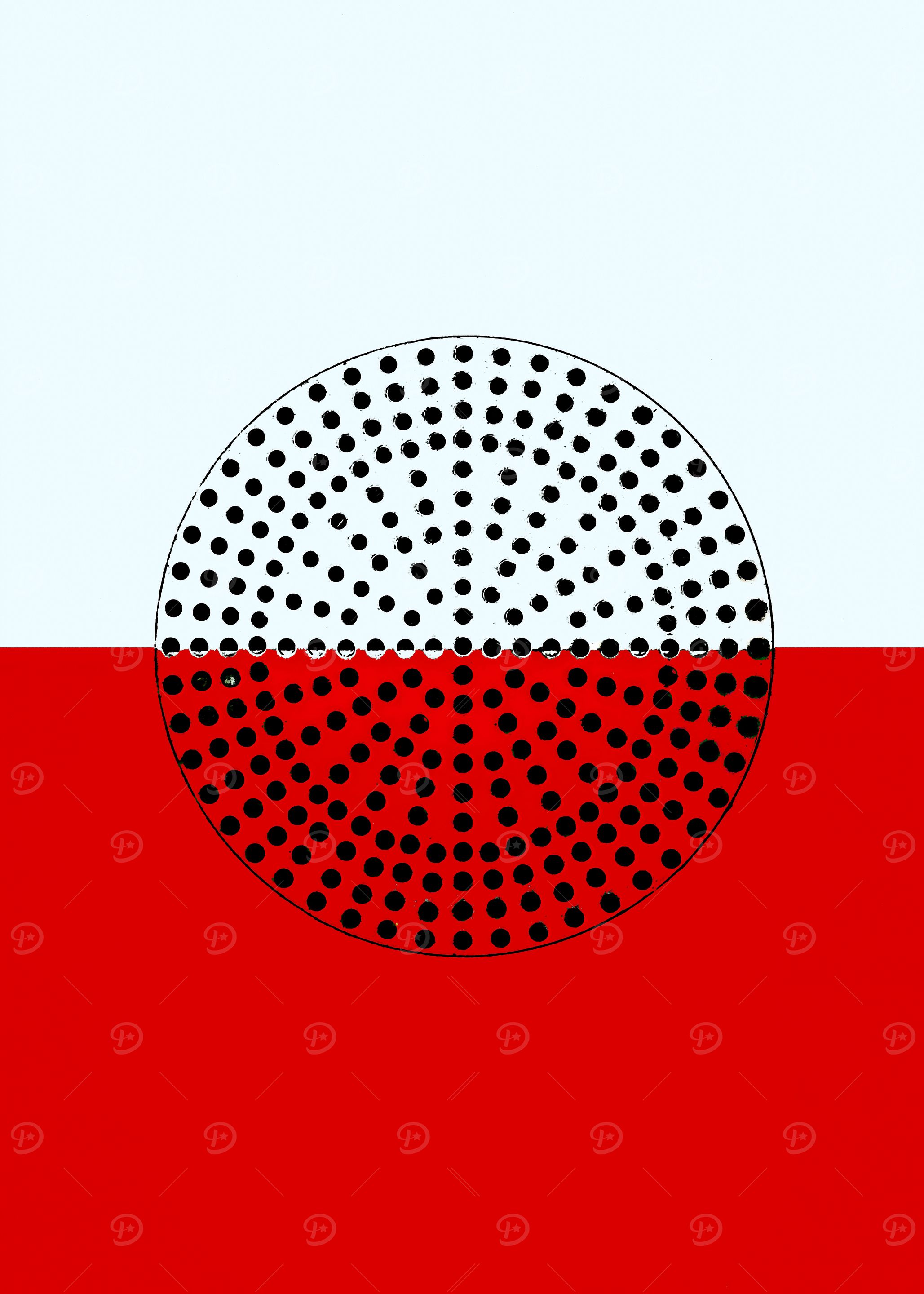 Abstract Sunrise Red
