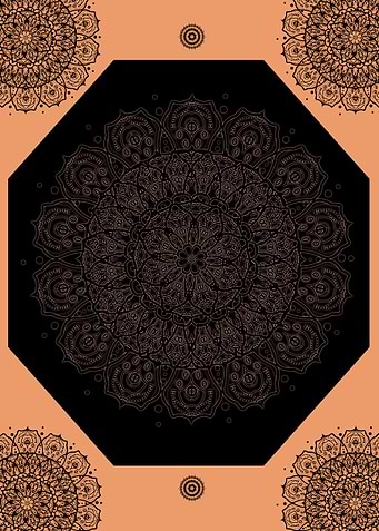Peach black elegance