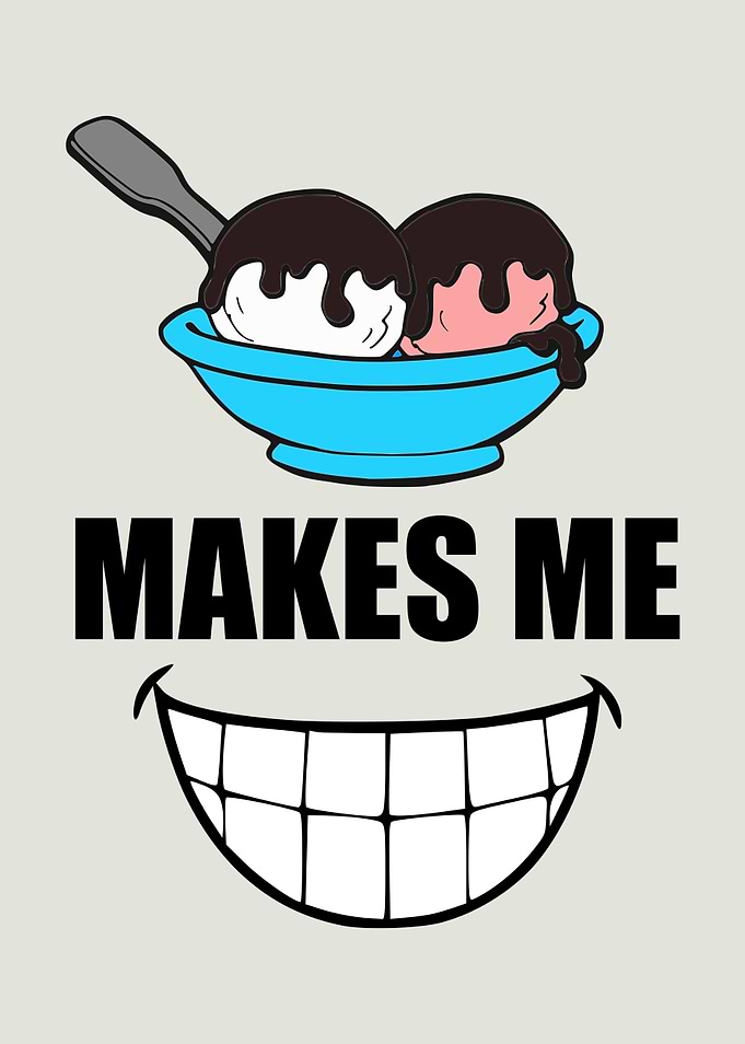 Ice Cream Makes Me Smile